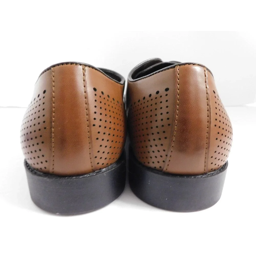 Unlisted by Kenneth Cole Men's Lesson Plan Oxfords - Cognac sz‎ 8.5M New w/Box